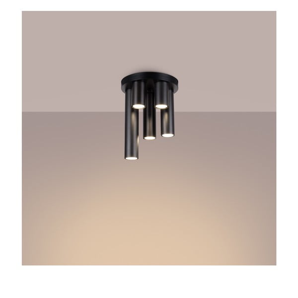 Čierne stropné svietidlo Castro – Sollux-image-1