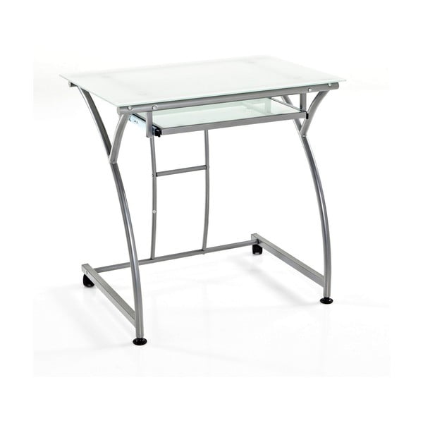Pracovný stôl so sklenenou doskou 52x77 cm Idea – Tomasucci