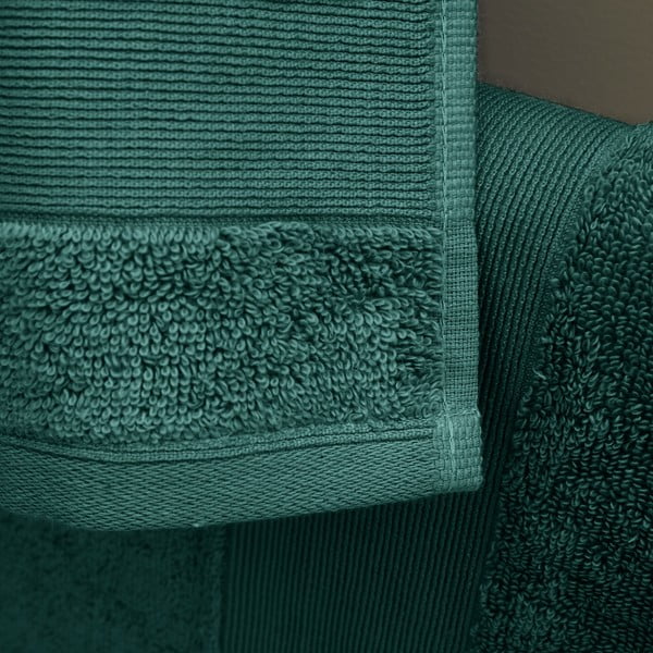 Tmavozelená froté bavlnená osuška 70x120 cm Anti–Bacterial – Catherine Lansfield-image-2