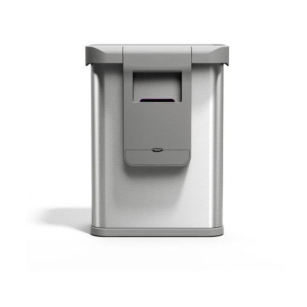 Bezdotykový oceľový odpadkový kôš v striebornej farbe 58 l Sensor – simplehuman-image-2