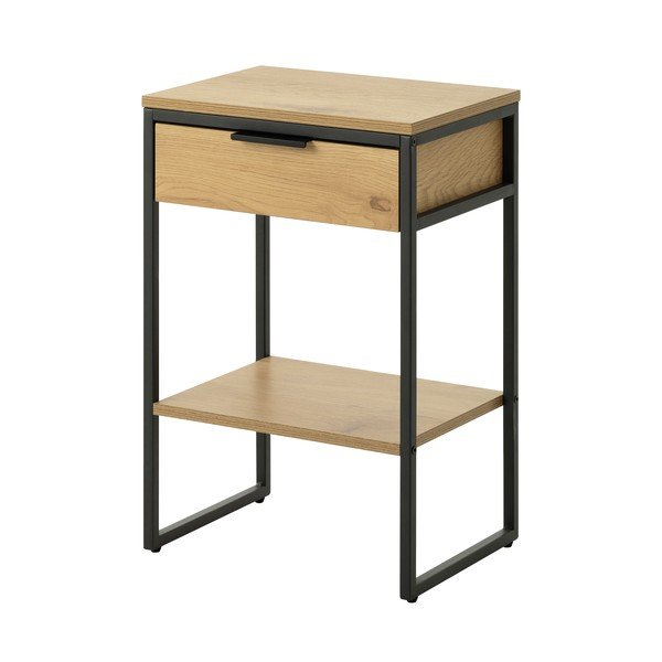 Odkladací stolík v dekore duba 30x40 cm Cesura – Unique Furniture-image-1