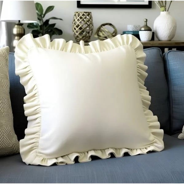 Obliečka na vankúš s prímesou bavlny 40x40 cm Ruffled – Mila Home-image-3