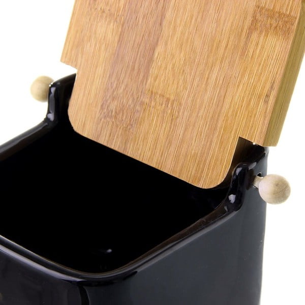 Čierna keramická soľnička Unimasa Modern, 750 ml-image-1