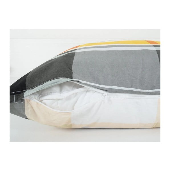 Oranžové krepové obliečky na jednolôžko 140x200 cm Orabge Kube – B.E.S.-image-2