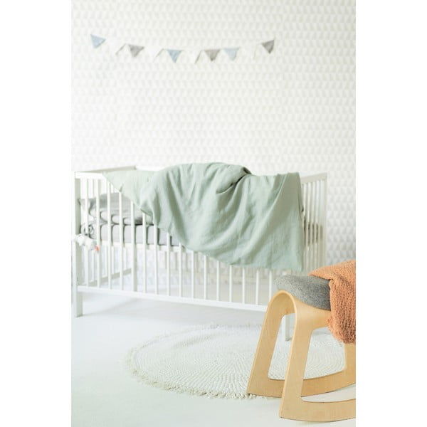 Detské zelené ľanové obliečky Linen Tales Nature, 70 x 100 cm-image-3