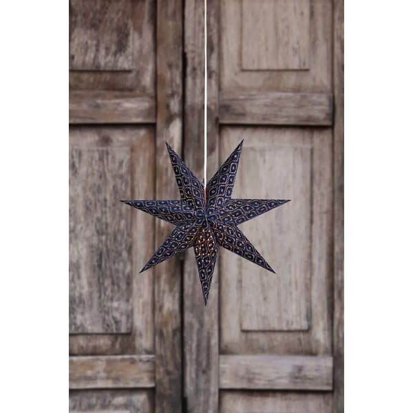 Tmavomodrá závesná vianočná svetelná dekorácia Baroque – Markslöjd-image-3