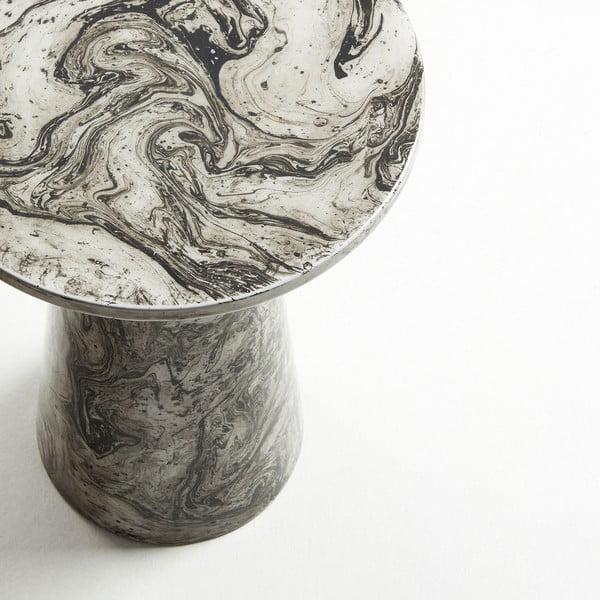 Sivý odkladací stolík Kave Home Kesbury, výška 46 cm-image-3