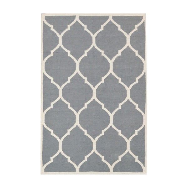 Sivý vlnený koberec Bakero Lara, 120 × 180 cm