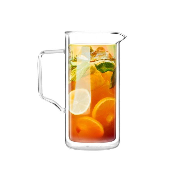 Dvojstenný džbán z borosilikátového skla Vialli Design, 1 l-image-2