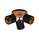 Bodové svietidlo v čierno-prírodnej farbe ø 12 cm Tommy – Reality