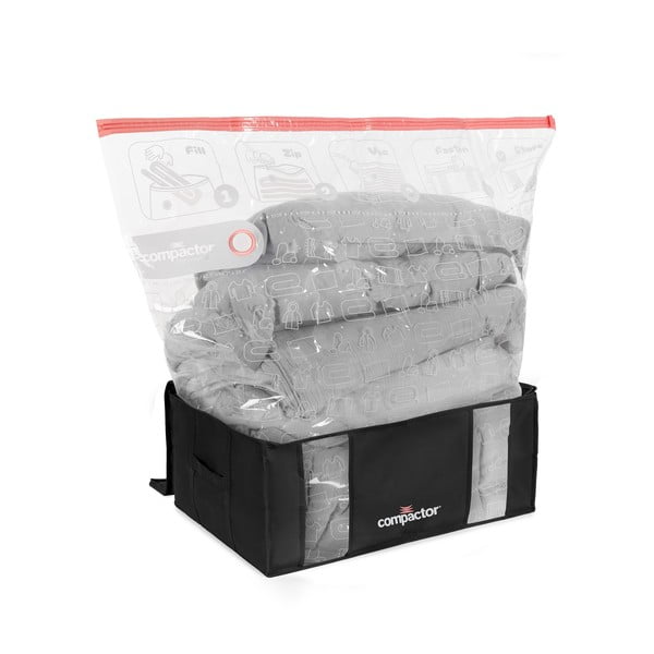 Čierny úložný box s vákuovým obalom Compactor Black Edition, objem 210 l-image-3