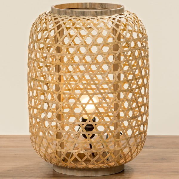 Bambusová lampa Boltze Globo, ⌀ 34 cm