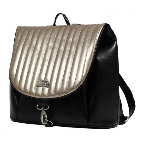Čierno-strieborný batoh Dara bags CityLife No.52