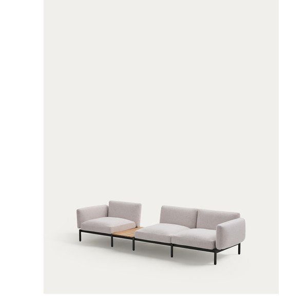 Béžová čalúnená záhradná pohovka Sorells – Kave Home-image-3