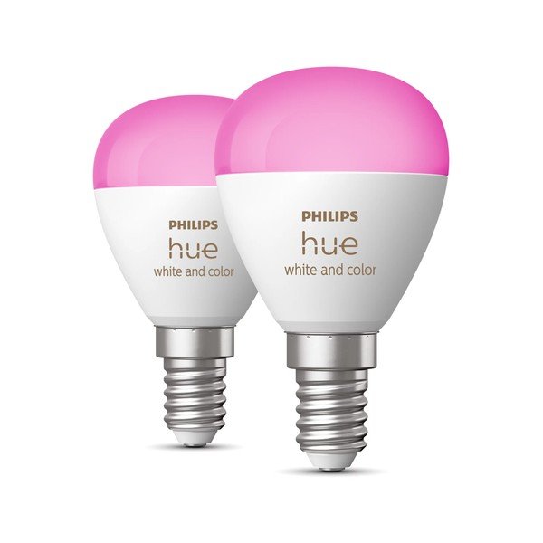 Žiarovky v súprave 2 ks E14, 5 W White and color ambiance – Philips Hue-image-1