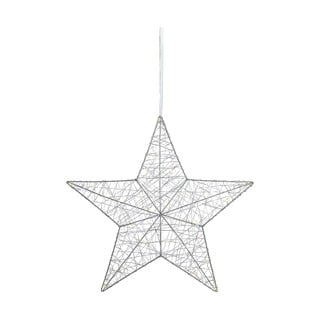 LED svietiaca dekorácia Markslöjd Tjusa Star Silver, ø 50 cm