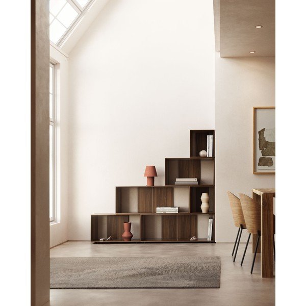 Modulárny policový systém v dekore orecha v prírodnej farbe 6 ks 101x152 cm Litto – Kave Home-image-1