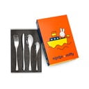 Antikoro detský príbor v striebornej farbe 4 ks Miffy – Zilverstad