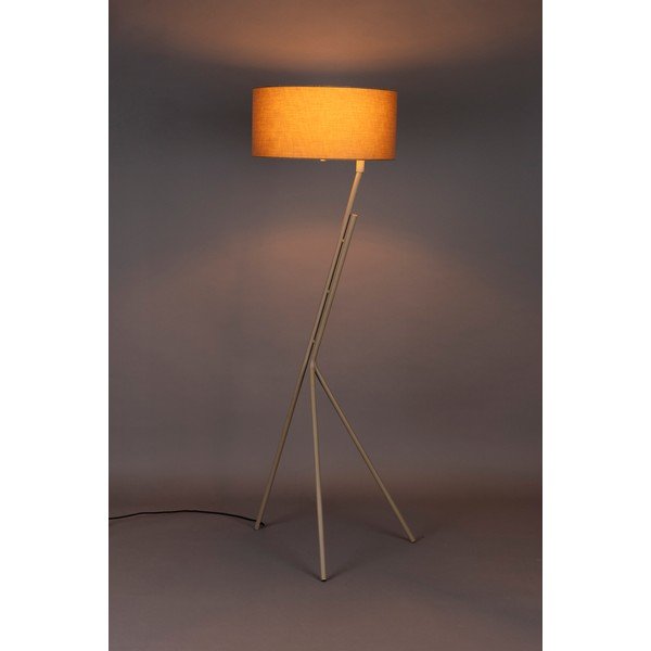 Svetlohnedá stojacia lampa s textilným tienidlom (výška 150 cm) Murphy – Dutchbone-image-1