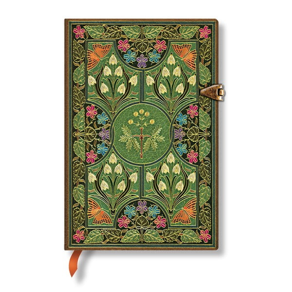 Linkovaný zápisník s tvrdou väzbou Paperblanks Poetry in Bloom, 9,5 × 14 cm