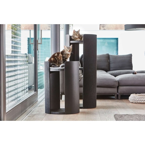 Škrabadlo pre mačky Torre Ash Black M – MiaCara-image-1