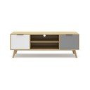 TV stolík z borovicového dreva v prírodnej farbe 140x53 cm Elfa - Marckeric