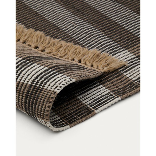 Čierny obojstranný/ručne tkaný koberec 60x90 cm Barani – Kave Home-image-4