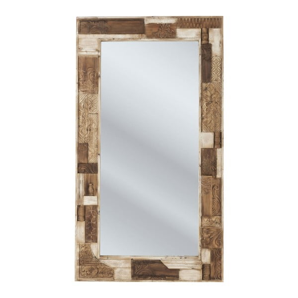 Zrkadlo s rámom zo smrekového dreva Kare Design Arte Natura