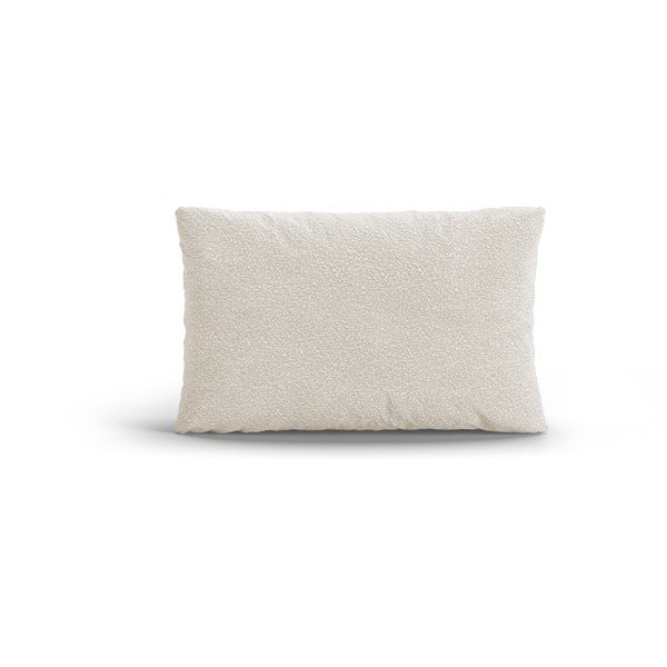 Biely vankúš na gauč z textílie buklé Poppy – Micadoni 