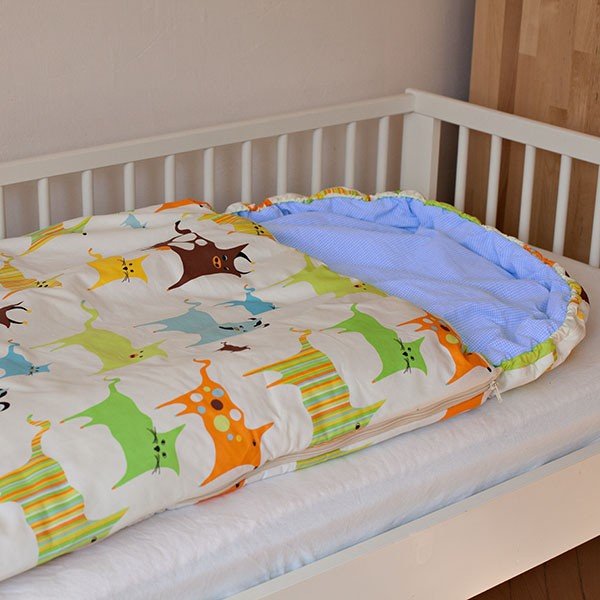 Detský spací vak Bartex Farebné zvieratká, 70 × 165 cm-image-2