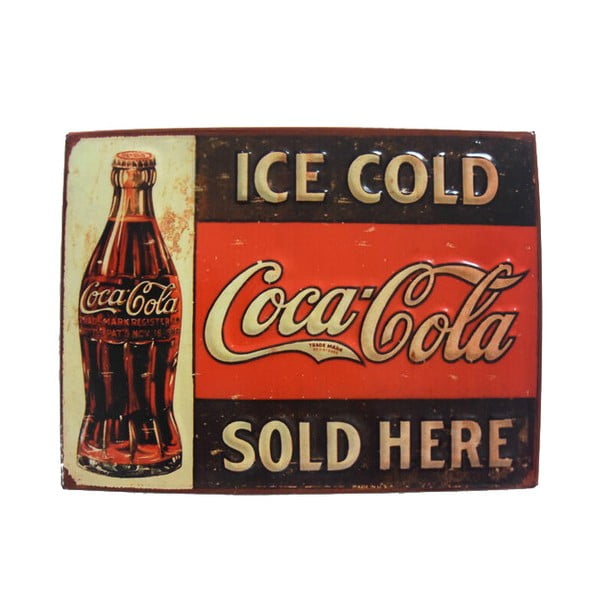 Ceduľa na stenu Ice Cold Coca Cola