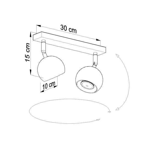 Biele stropné svietidlo Sollux Ollo-image-2