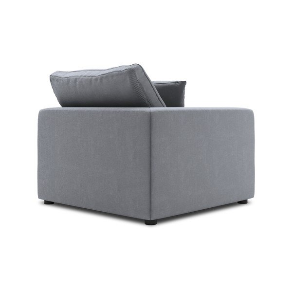 Sivá rohová časť modulárnej menčestrovej pohovky Windsor & Co Sofas Galaxy, ľavý roh-image-3