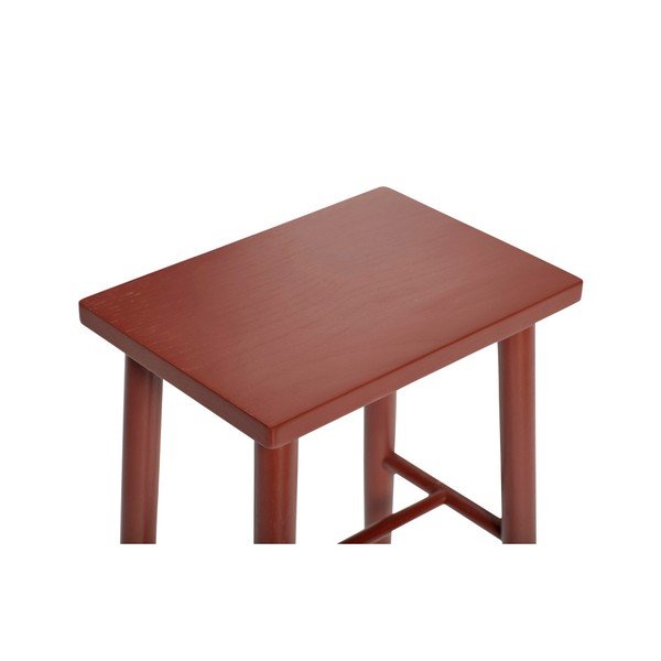 Červená barová stolička z dubového dreva Hübsch Oak Bar stool, výška 52 cm-image-1