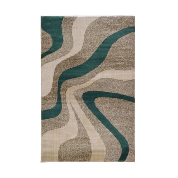 Sivý koberec Webtappeti Swirl Aqua, 140 x 200 cm