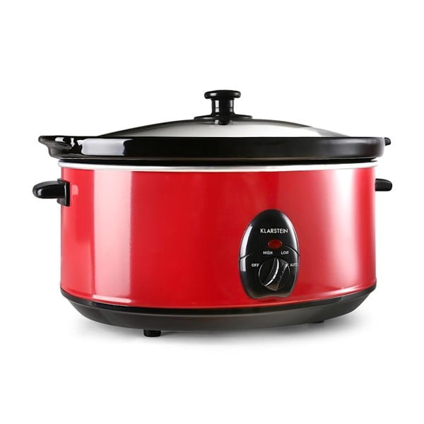 Červený pomalý hrniec Klarstein Bristol, 6,5 l