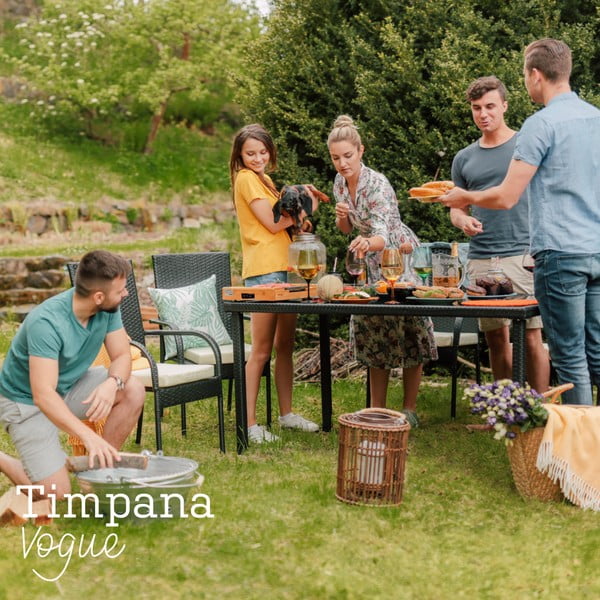 Set záhradného nábytku z umelého ratanu Timpana Vogue-image-1