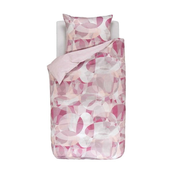 Ružové vzorované obliečky Esprit Paia, 135 x 200 cm