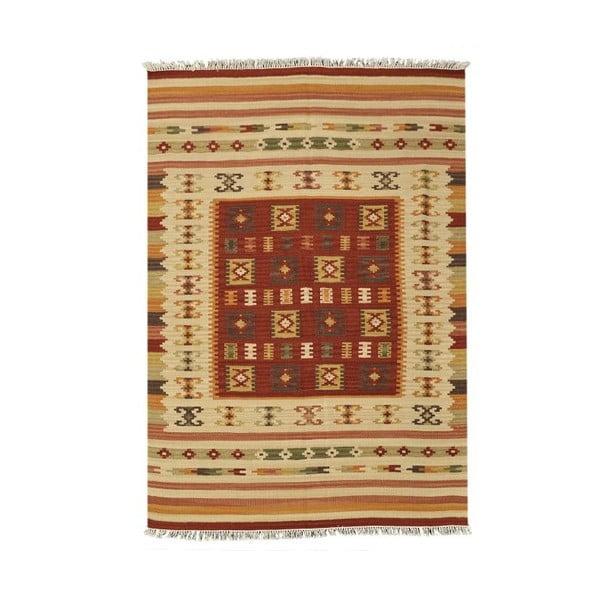 Ručne tkaný koberec Kilim Julep, 95x155cm