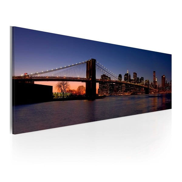 Obraz na plátne Artgeist Brooklyn Bridge, 120 x 40 cm
