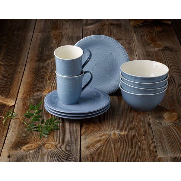 Bielo-modrá porcelánová miska Villeroy & Boch Like Color Loop, 750 ml-image-4