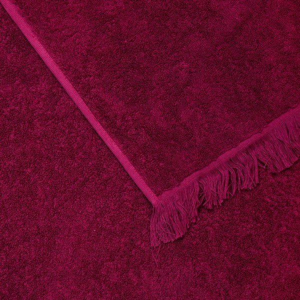 Sada 2 vínových bavlnených osušiek Casa Di Bassi Bath, 70 x 140 cm-image-2