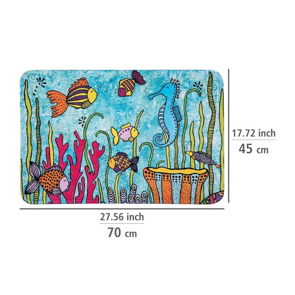 Textilná kúpeľňová predložka 45x70 cm Rollin'Art Ocean Life - Wenko-image-3