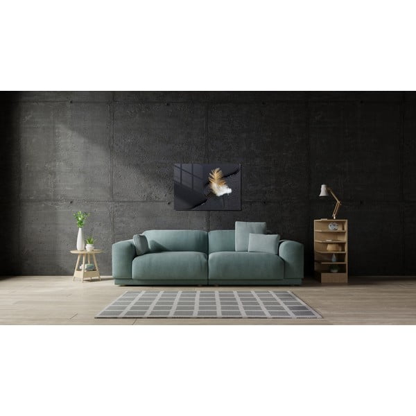 Sklenený obraz 100x70 cm Feather - Wallity-image-2