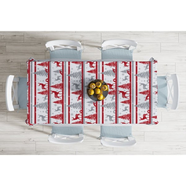 Vianočný obrus s prímesou bavlny Minimalist Cushion Covers Winter Landscape, 140 x 180 cm-image-1