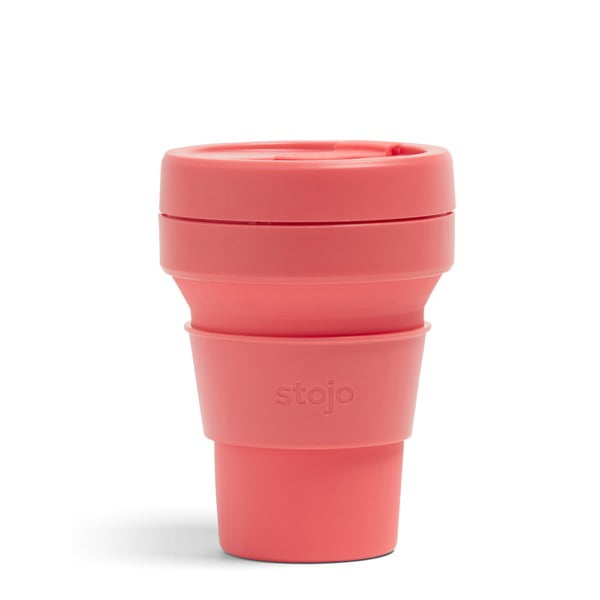 Ružový skladací hrnček Stojo Pocket Cup Coral, 355 ml