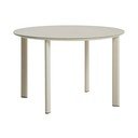 Okrúhly záhradný jedálenský stôl so sklenenou doskou ø 120 cm Erice – Kave Home
