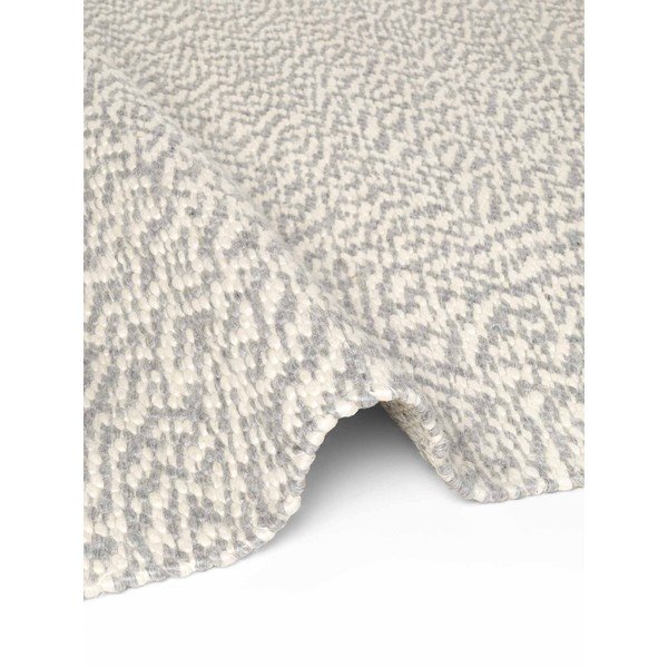 Svetlosivý/krémový ručne tkaný vlnený koberec 140x200 cm Lyon Beans – Elle Decoration-image-4