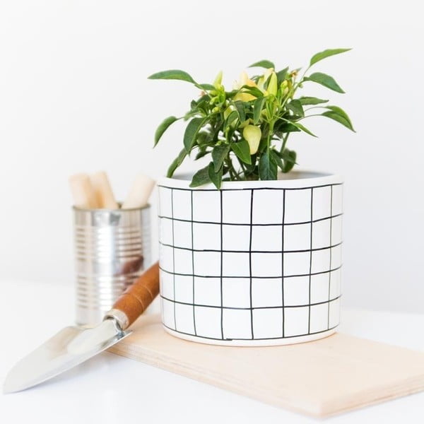 Kvetináč FOR.REST Design Grille, 13,5 cm-image-1