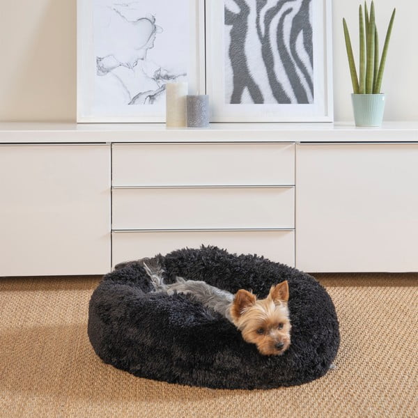 Čierny pelech pre psa ø 55 cm – Love Story-image-1